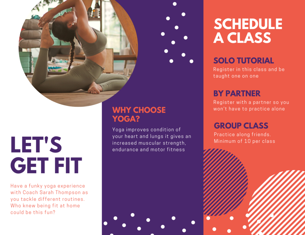 Yoga Corona Workouts Flyer part 2, free corona classes online with Sarah Thompson